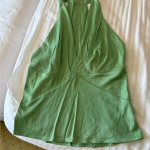 Yigal Azrouel Green Halter Camisole